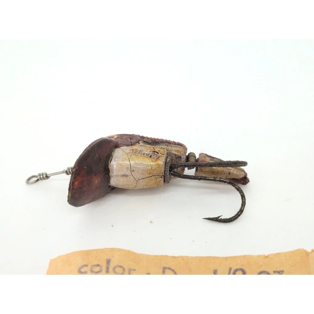 Vintage Rare Plucky the Swimming Fishing Lure With Instruction Paper Advertising